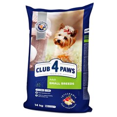 CLUB 4 PAWS Premium täisväärtuslik kuivtoit koertele Small Breeds, 14kg цена и информация | Сухой корм для собак | kaup24.ee