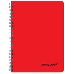 Memo A6 ruut, 60 lehte – punane hind ja info | Vihikud, märkmikud ja paberikaubad | kaup24.ee