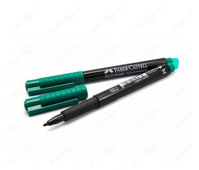 Маркер перманентный Faber-Castell 1525 М, 1,0 мм, зеленый 1213-043 цена и информация | Письменные принадлежности | kaup24.ee