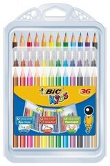 Viltpliiatsid Bic Kid Couler, PlastiDecor kriidid ja Evolution värvilised pliiatsid hind ja info | Kunstitarbed, voolimise tarvikud | kaup24.ee