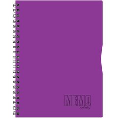 Memo Colour A5 ruut, 80 lehte – lilla цена и информация | Тетради и бумажные товары | kaup24.ee