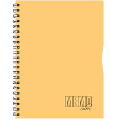 Memo Colour A5 ruut, 80 lehte – oranž hind ja info | Vihikud, märkmikud ja paberikaubad | kaup24.ee