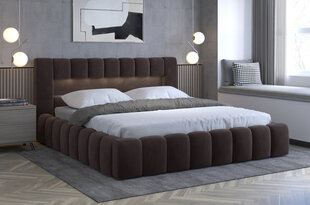 Кровать NORE Lamica 02, 140x200 см, коричневая цена и информация | Кровати | kaup24.ee