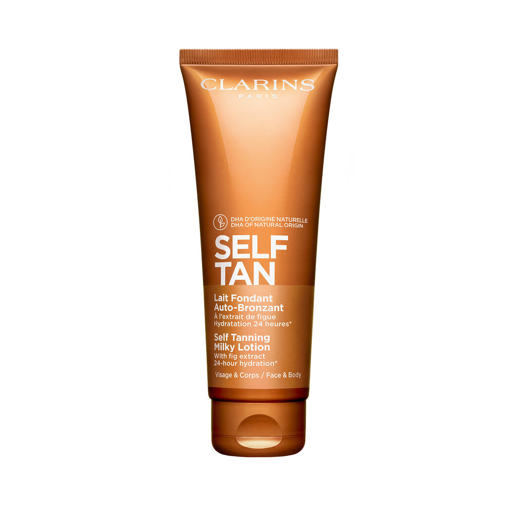 Pruunistav ihupiim Clarins Self Tan Self Tanning Milky Lotion, 125 ml hind ja info | Isepruunistavad kreemid | kaup24.ee