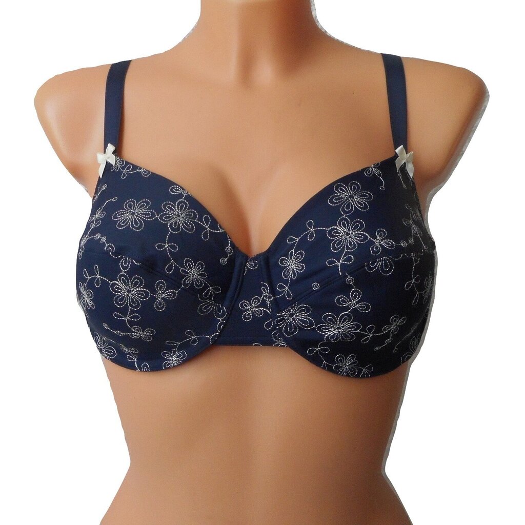 Rinnahoidja Hunkemoller Emily blue print soft hind ja info | Rinnahoidjad | kaup24.ee