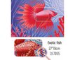 Pildid straazidega teemantmosaiiktehnikas "Eksootiline kala" Collection D'Art 27x19cm hind ja info | Teemantmaalid, teemanttikandid | kaup24.ee