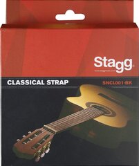 Ремень для классической гитары Stagg SNCL001-BK цена и информация | Принадлежности для музыкальных инструментов | kaup24.ee