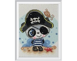 Postkaart valmistamise komplekt, teemantmosaiiktehnikas "Pirate" Collection D'Art 20x29cm цена и информация | Алмазная мозаика | kaup24.ee