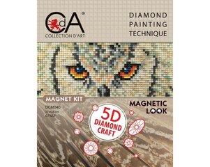 Magneti valmistamise komplekt, teemantmosaiiktehnikas Collection D'Art 17x6,8cm цена и информация | Алмазная мозаика | kaup24.ee