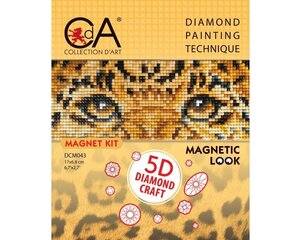 Картина стразами в технике алмазной вышивки, магнит Collection D'Art 17x6,8cm цена и информация | Алмазная мозаика | kaup24.ee