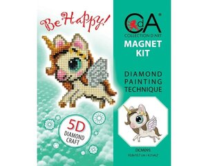 Magneti valmistamise komplekt, teemantmosaiiktehnikas Collection D'Art 10,8x10,7cm hind ja info | Teemantmaalid, teemanttikandid | kaup24.ee