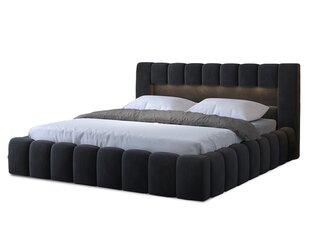 Кровать NORE Lamica 09, 160x200 см, черная цена и информация | Кровати | kaup24.ee