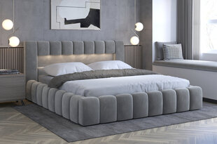 Кровать NORE Lamica 08, 180x200 см, серая цена и информация | Кровати | kaup24.ee