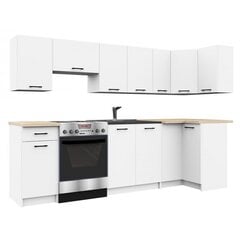 Комплект кухонных шкафчиков NORE Oliwia 3 м, белый цена и информация | Кухонные гарнитуры | kaup24.ee