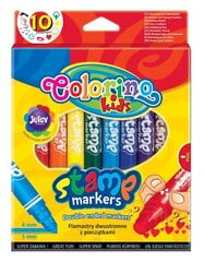 Фломастеры-печати Colorino, 10 цветов цена и информация | Принадлежности для рисования, лепки | kaup24.ee