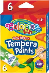 Краски Colorino Tempera Paint, 6 шт, 12 мл цена и информация | Принадлежности для рисования, лепки | kaup24.ee