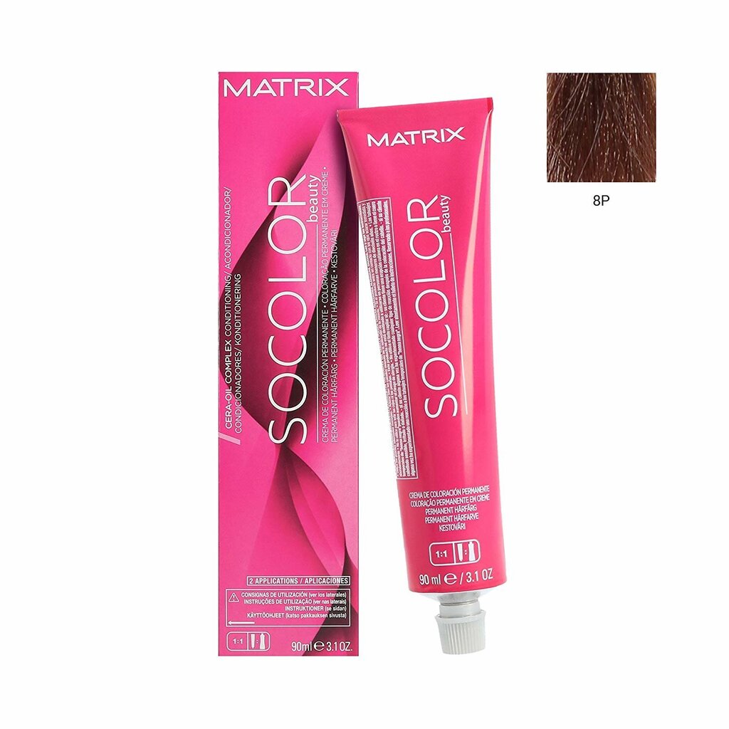 Juuksevärv Matrix Socolor Beauty 8P 90 ml hind ja info | Juuksevärvid | kaup24.ee