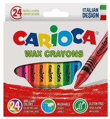 Восковые мелки Carioca, 24 цвета цена и информация | Принадлежности для рисования, лепки | kaup24.ee