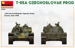 Клеющаяся модель MiniArt 37084 T-55A Чехословацкого производства 1/35 цена и информация | Склеиваемые модели | kaup24.ee