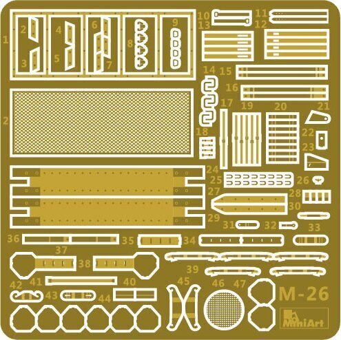 Liimmudel MiniArt 35208 SU-122 (Last Production) Interior KIT 1/35 hind ja info | Liimitavad mudelid | kaup24.ee