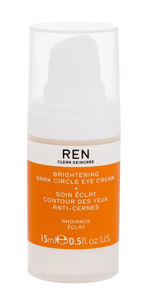Ergastav silmakreem Ren Clean Skincare Brightening, 15 ml цена и информация | Silmakreemid, seerumid | kaup24.ee