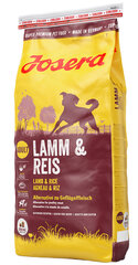 Josera erineva aktiivsusega koertele Lamb&Rice, 15 kg hind ja info | Kuivtoit koertele | kaup24.ee