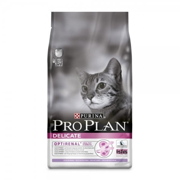 Pro plan kassi täissööt delicate valivale kalkun 1,5kg hind ja info | Kuivtoit kassidele | kaup24.ee