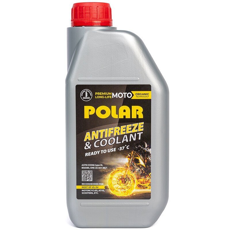 POLAR MOTO JAPAN Antifreeze Premium Long Life LLC-37, sinine 1L hind ja info | Antifriisid ja jahutusvedelikud | kaup24.ee