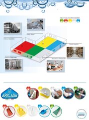 Щетка ручная Aricasa, 230мм, зелёная цена и информация | Тазик с ручками круглый 9л, серый | kaup24.ee