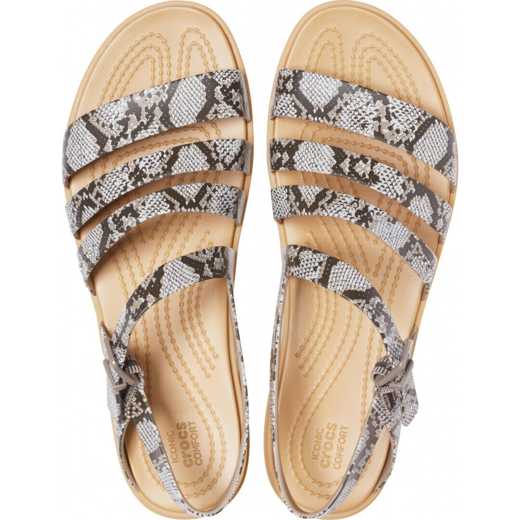 Crocs™ naiste vabaajajalatsid Tulum Sandal Womens, pruun hind ja info | Naiste plätud ja sussid | kaup24.ee