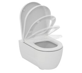 Подвесной унитаз Ideal Standard WC Blend Curve Aquablade с медленно открывающейся крышкой T374901 / T376001 цена и информация | Унитазы | kaup24.ee