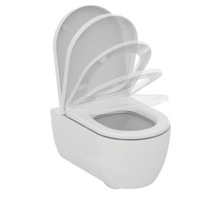 Seinale paigaldatav WC-pott Ideal Standard WC Blend Curve Aquablade aeglaselt sulguva kaanega T374901 / T376001 цена и информация | WС-potid | kaup24.ee