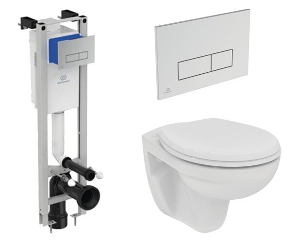 Seinale paigaldatav WC-poti komplekt Ideal Standard WC EUROVIT Rimless цена и информация | WС-potid | kaup24.ee