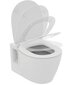 Komplekt: seinale paigaldatav WC-pott Ideal Standard WC Connect RIM, aeglaselt sulguva kaanega, raam Prosys Eco WC, valge nupp E803501 / E772401 / E2332AC hind ja info | WС-potid | kaup24.ee