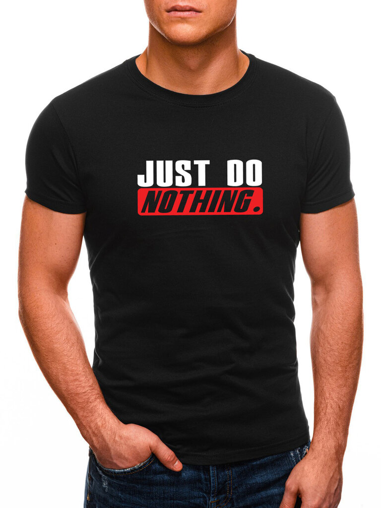 Meeste t-särk Just do nothing JS/712005-43546, must XXL hind ja info | Meeste T-särgid | kaup24.ee