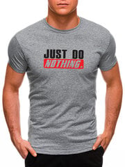 Мужская футболка Just do nothing JS/712005-43541, серая цена и информация | Мужские футболки | kaup24.ee