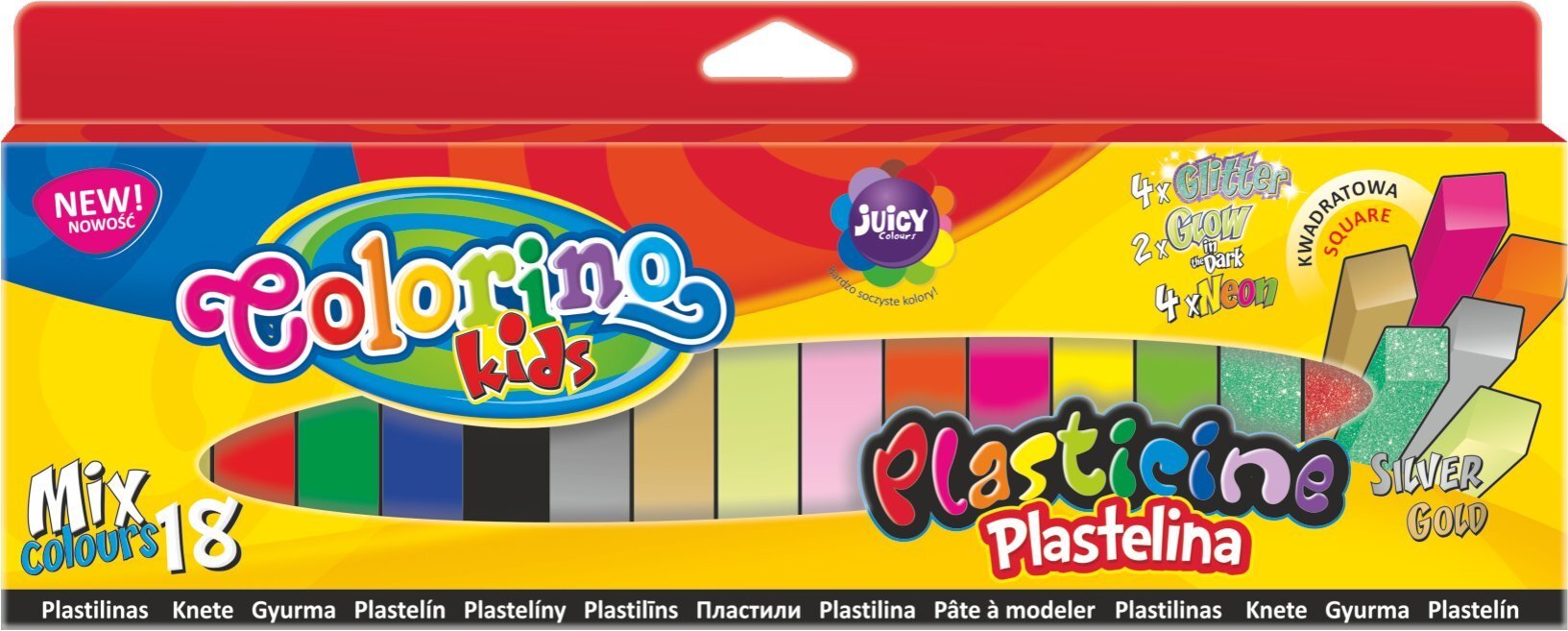 Plastiliin Colorino, 18 värvi цена и информация | Kunstitarbed, voolimise tarvikud | kaup24.ee