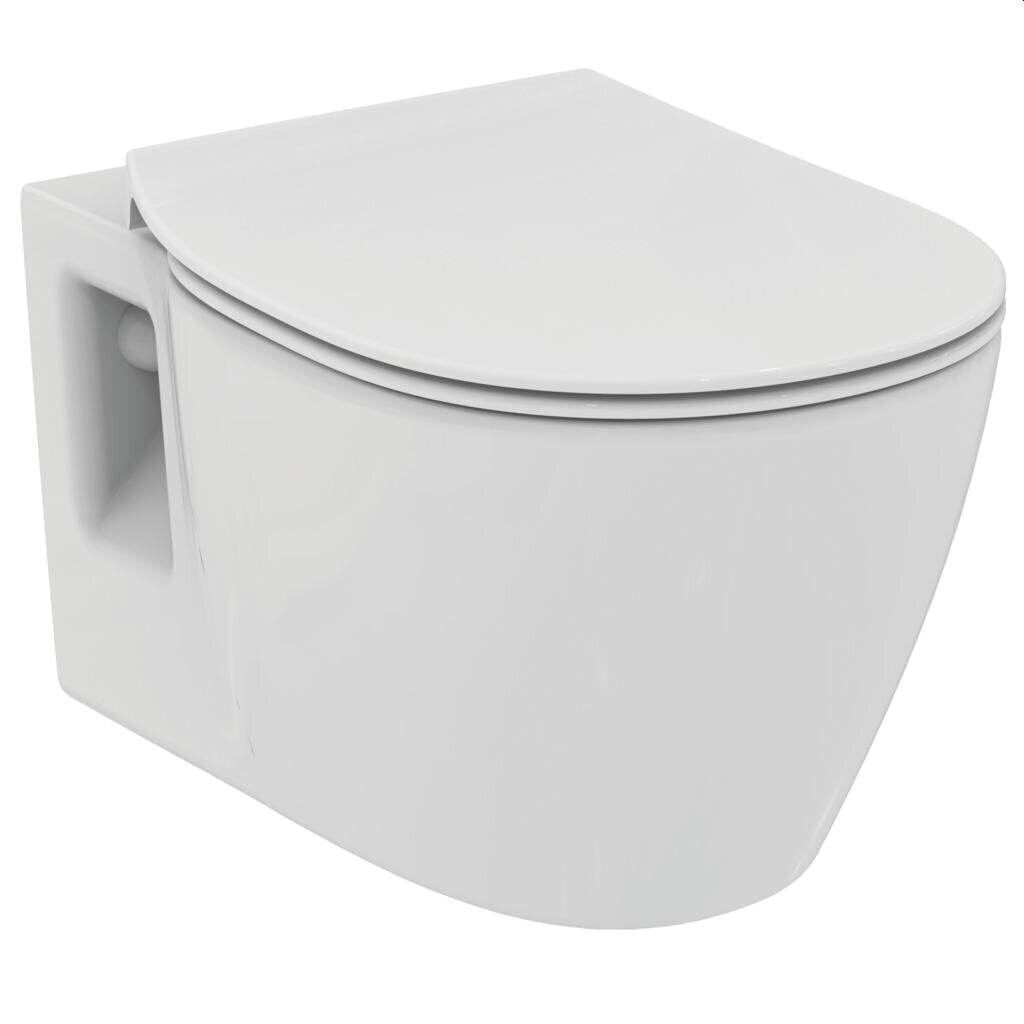 Seinale paigaldatav WC-pott Ideal Standard WC CONNECT RIM, aeglaselt sulguva kaanega E803501 / E772401, valge hind ja info | WС-potid | kaup24.ee