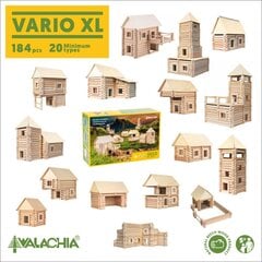 Деревянный конструктор Walachia Vario XL, 184 шт. цена и информация | Конструкторы и кубики | kaup24.ee