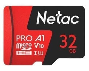 MEMORY MICRO SDHC 32GB UHS-I/W/A NT02P500PRO-032G-R NETAC цена и информация | Карты памяти | kaup24.ee