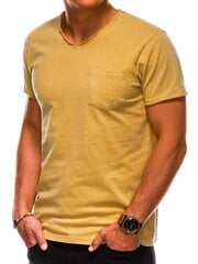 Мужская желтая футболка «Timer» цена и информация | Meeste T-särgid | kaup24.ee