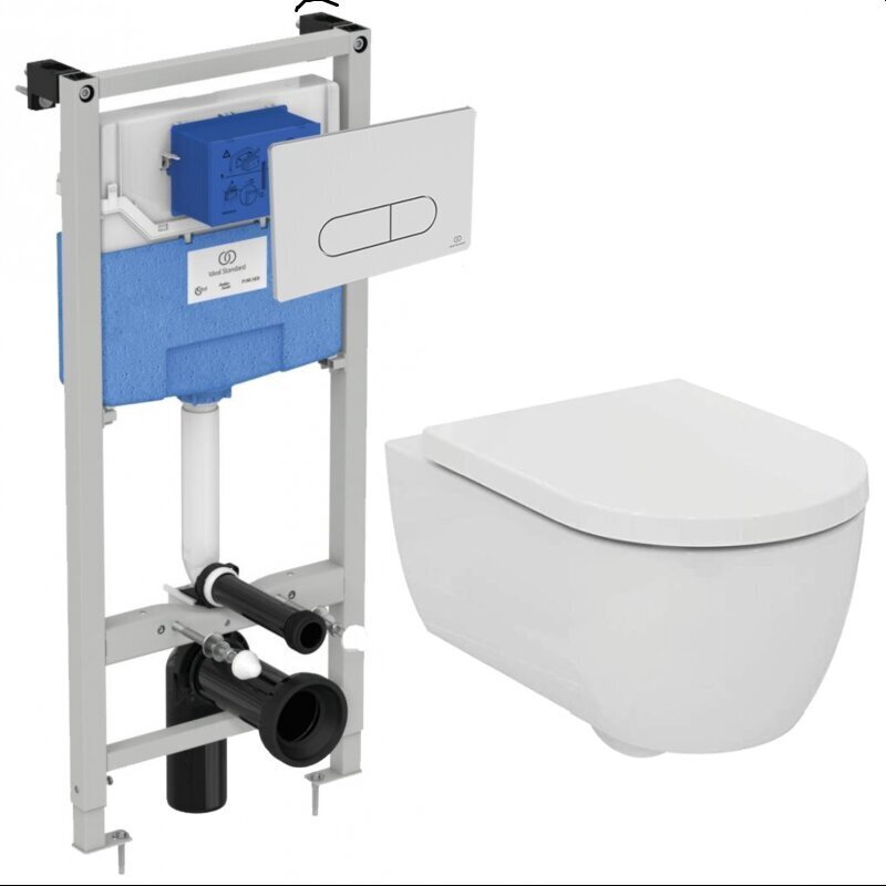 Seinale paigaldatav WC-poti komplekt Ideal Standard hind ja info | WС-potid | kaup24.ee