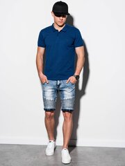 Мужская темно-синяя рубашка поло "Malum" цена и информация | Мужские футболки | kaup24.ee