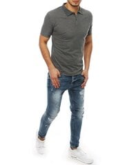 Мужская темно-серая рубашка поло Ridol цена и информация | Мужские футболки | kaup24.ee