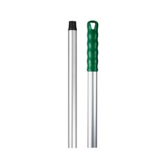 Алюминиевая ручка ARICASA 140 см с резьбой и наконечником, зелёная цена и информация | Принадлежности для уборки | kaup24.ee