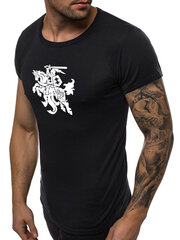 Мужская футболка Vytis JS/712005-43451-XXL, черная цена и информация | Мужские футболки | kaup24.ee