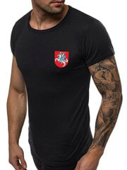 Мужская футболка Herbas JS/712005-43437-XXL, черная цена и информация | Мужские футболки | kaup24.ee