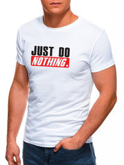 Мужская футболка Just do nothing JS/712005-43537, белая цена и информация | Meeste T-särgid | kaup24.ee