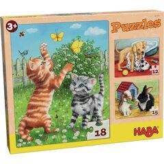 Пазл Домашние животные, Haba, 45 д. цена и информация | Пазлы | kaup24.ee