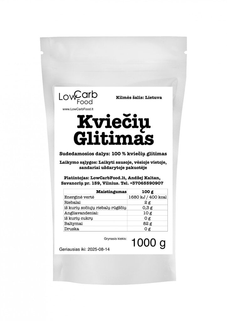 Nisugluteen (seitan), 1 kg hind ja info | Lisandid toiduvalmistamiseks | kaup24.ee